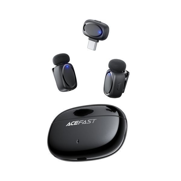 Беспроводная микрофонная система ACEFAST R2 dual-mic (Type-C) Black