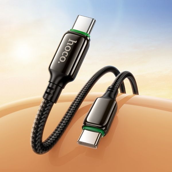 Кабель HOCO X127 Exceed 60W charging data cable C to C Black