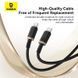 Кабель Baseus Dura Series Fast Charging Cable Type-C to Type-C 100W 1m Gold+Black