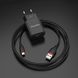 Сетевое зарядное устройство с кабелем BOROFONE BA20A Sharp single port charger set(Lightning) 10.5W Black