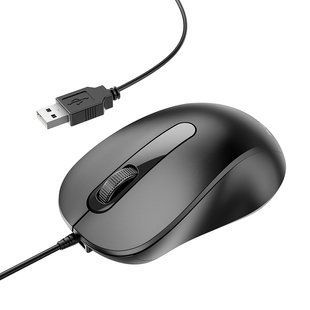 Мышь BOROFONE BG4 Business wired mouse Black