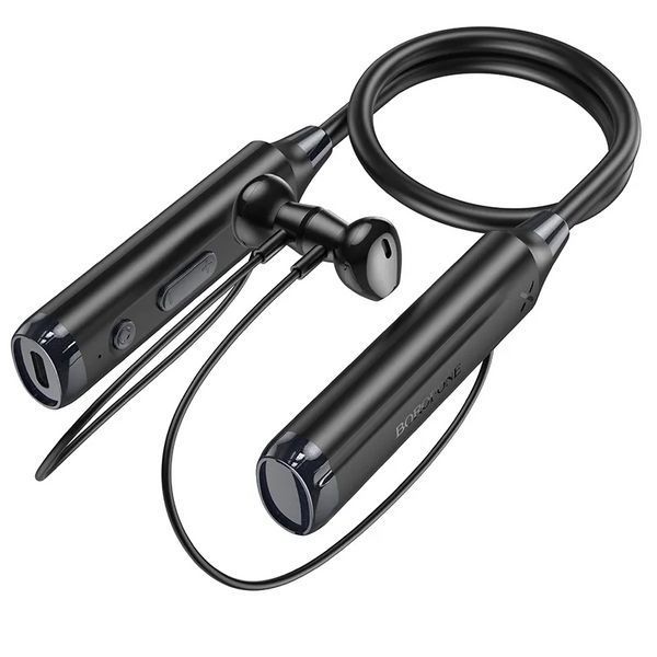 Беспроводные спортивные наушники BOROFONE BE64 Perfect neckband BT earphones Black