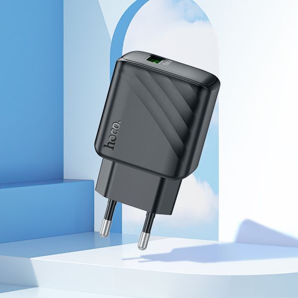 Сетевое зарядное устройство HOCO CS21A Rich single port QC3.0 charger Black