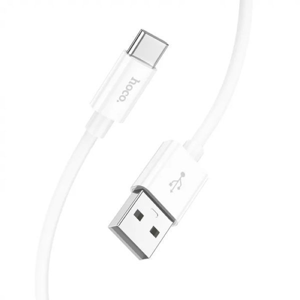 Кабель HOCO X87 Magic silicone charging data cable for Type-C White