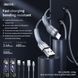 Кабель REMAX Jany Series Aluminum Alloy Braided 2.4A data cable RC-124m/i/a Lightning-Black