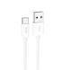 Кабель HOCO X87 Magic silicone charging data cable for Type-C White
