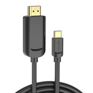 Кабель Vention Type-C to HDMI 4K 30Hz Cable 1.5M Black (CGUBG)