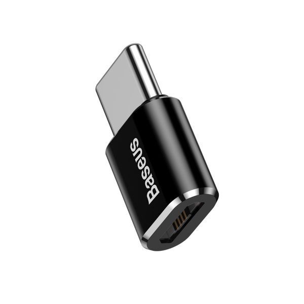 Адаптер Baseus Micro Female To Type-C Male Adapter Converter Black
