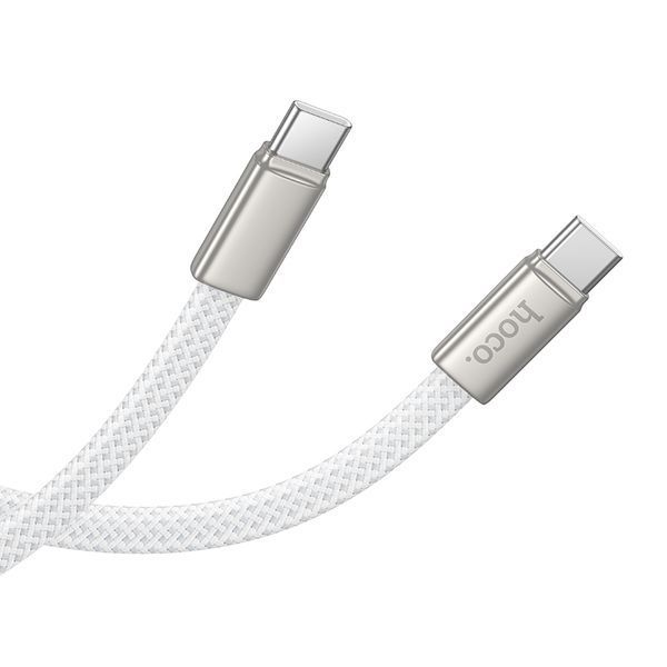 Кабель HOCO X125 Exceso 60W скачать data cable C to C White
