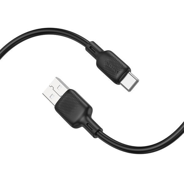 Кабель BOROFONE BX113 Lenny silicone charging data cable Type-C(L=3M) Black