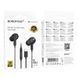 Наушники проводные BOROFONE BM100 Pro (Type-C) Black