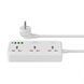 Мережевий подовжувач WIWU 30W Cube Multiple Function GaN Power Strip 1C3A+3 sockets Wi-S005 EU White