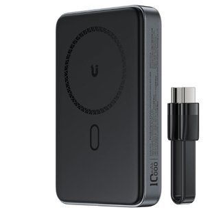 Зовнішній акумулятор ACEFAST M10-10000 PD30W magnetic wireless charging power bank with cable Black