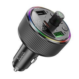 ОЗУ с FM-модулятором HOCO E82 Guerrero PD30W+QC3.0 car BT FM transmitter Black