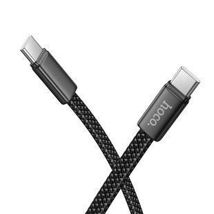 Кабель HOCO X125 Exceso 60W скачать data cable C to C Black