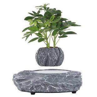 Магнитный левитационный горшок для растений HCNT Magnetic Levitating Pot M5B-P Grey