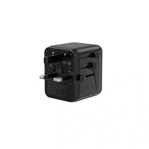 Мережевий фільтр WIWU 25W Warrior GaN Universal Adapter 2C1A Wi-UA011 Black