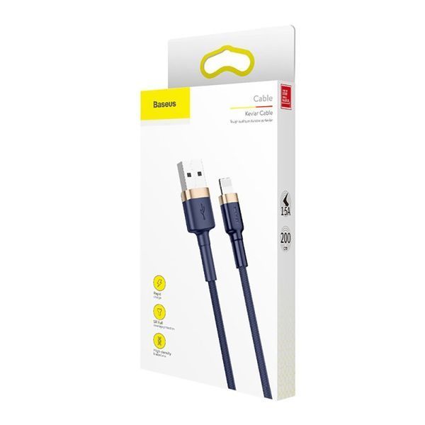 Кабель Baseus Cafule Cable USB For iP 1.5A 2m Blue
