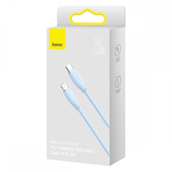 Кабель Baseus Jelly Liquid Silica Gel Fast Charging Data Cable Type-C to iP 20W 2m Blue