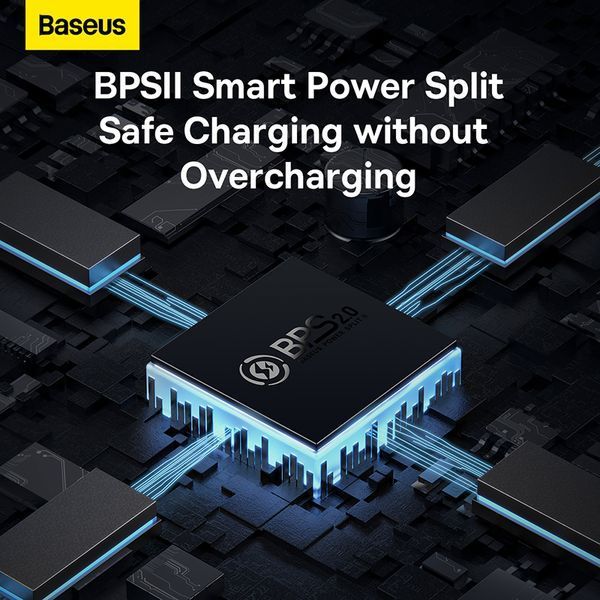 Мережевий зарядний пристрій з кабелем Baseus GaN5 Pro Fast Charger 2C+U 65W EU Black(Baseus Xiaobai charging Cable Type-C to Type-C 100W)