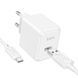 Сетевое зарядное устройство с кабелем HOCO CS11A Ocean single port charger set(Type-C) White