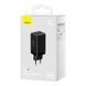 Мережевий зарядний пристрій з кабелем Baseus GaN5 Pro Fast Charger 2C+U 65W EU Black(Baseus Xiaobai charging Cable Type-C to Type-C 100W)