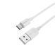 Кабель BOROFONE BX14 USB to Type-C 2.4A, 3m, PVC, TPE connectors, White