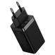 Мережевий зарядний пристрій з кабелем Baseus GaN5 Pro Fast Charger 2C+U 65W EU Black(Baseus Xiaobai charging Cable Type-C to Type-C 100W)