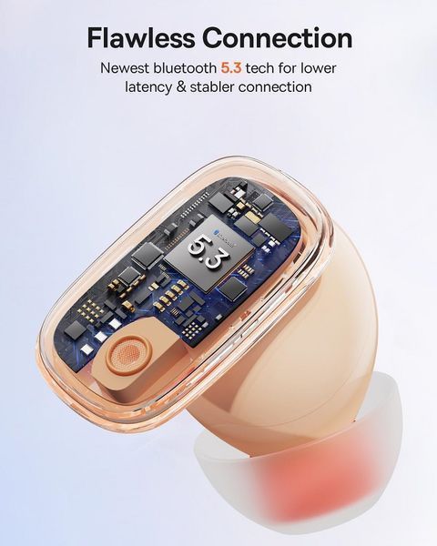 Бездротові навушники TWS Baseus AirNora 2 , ANC, Gradient Orange