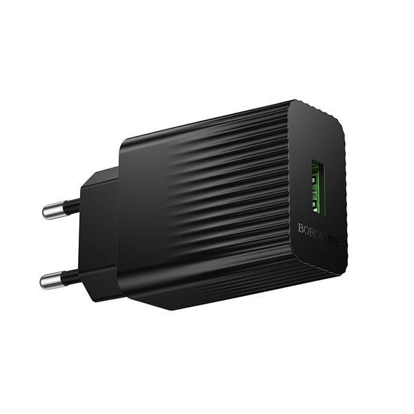 Сетевое зарядное устройство для BOROFONE BAS72A Source single port QC3.0 charger Black