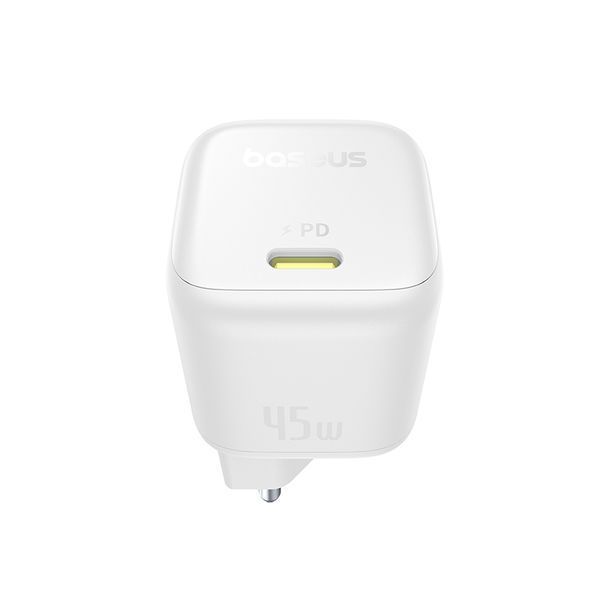 Сетевое зарядное устройство для Baseus PicoGo GaN Fast Charger 1C 45W EU Moon White