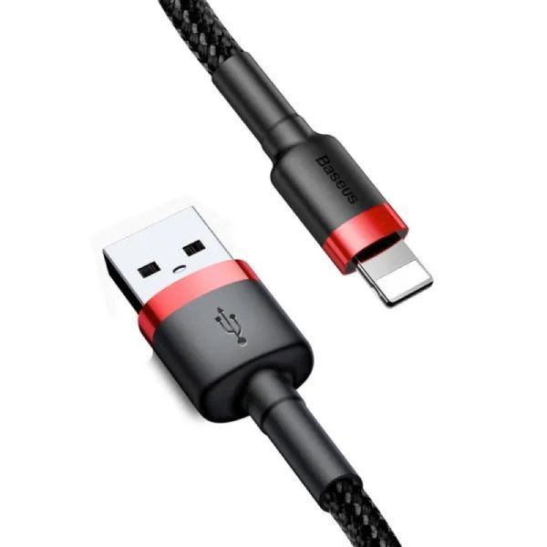 Кабель Baseus Cafule Cable USB 1.5A 2m Red+Black
