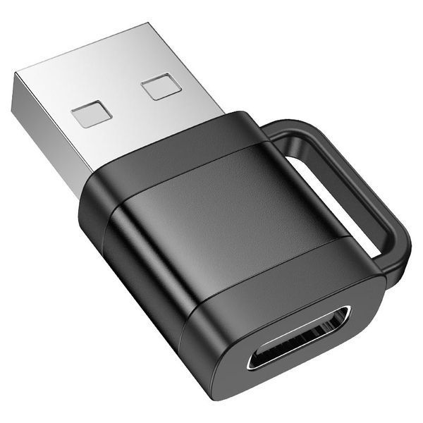 Адаптер HOCO UA31D USB для Type-C female USB2.0 adapter Black