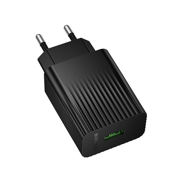 Сетевое зарядное устройство для BOROFONE BAS72A Source single port QC3.0 charger Black