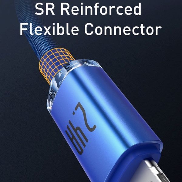 Кабель Baseus Crystal Shine Series Fast Charging Data Cable USB to iP 2.4A 2m Blue