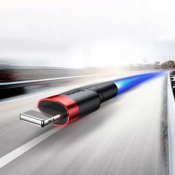 Кабель Baseus Cafule Cable USB 1.5A 2m Red+Black