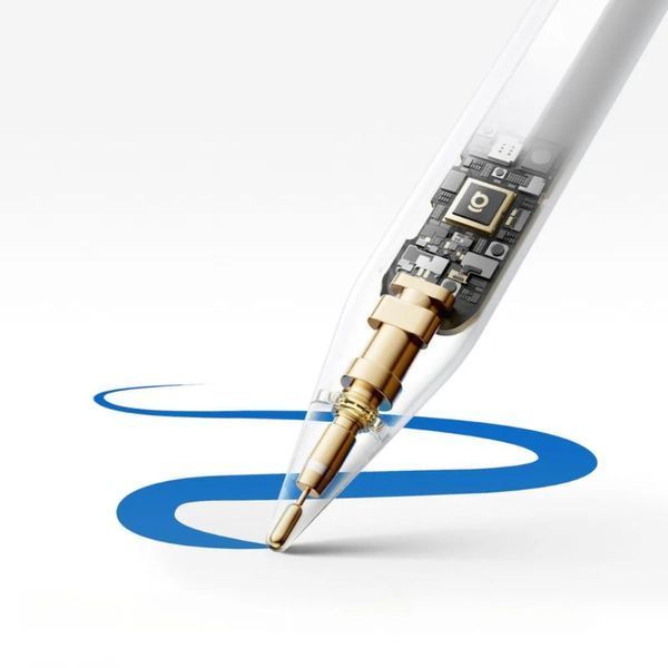 Стилус Baseus Smooth Writing PS3 Pro 360&deg; Touch Operation Wired Charging Stylus Moon White (With Type-C*1 Cable and Tip*1)