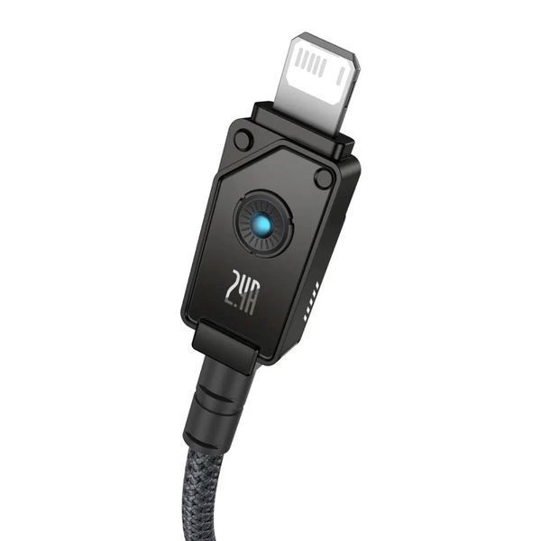 Кабель Baseus Unbreakable Series Fast Charging Data Cable USB to iP 2.4A 2m Cluster Black