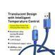 Кабель Baseus Crystal Shine Series Fast Charging Data Cable USB to iP 2.4A 2m Blue