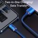 Кабель Baseus Crystal Shine Series Fast Charging Data Cable USB to iP 2.4A 2m Blue