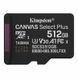 Карта памяти microSDXC (UHS-1 U3) Kingston Canvas Select Plus Gen3 512Gb class 10 А1 V30 (R-150MB/s)