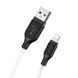 Кабель BOROFONE BX42 USB to iP 2.4A, 1m, silicone, TPE connectors, White