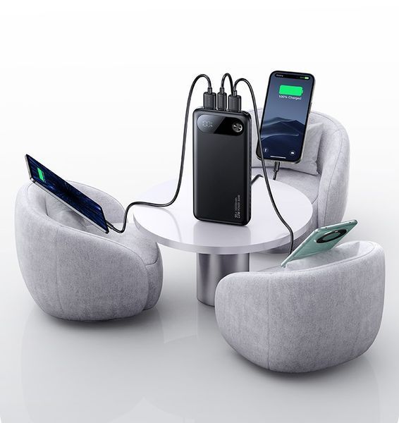 Зовнішній акумулятор Usams CD249 PB80 PD20W Digital Display Fast Charging 10000mAh White