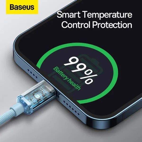 Кабель Baseus Gem Fast-Charging Data Cable USB-C to iP 20W 1m Galaxy Blue