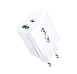 Мережевий зарядний пристрій REMAX Kiddy Series 33W A+C Fast Charger RP-U122 EU-White