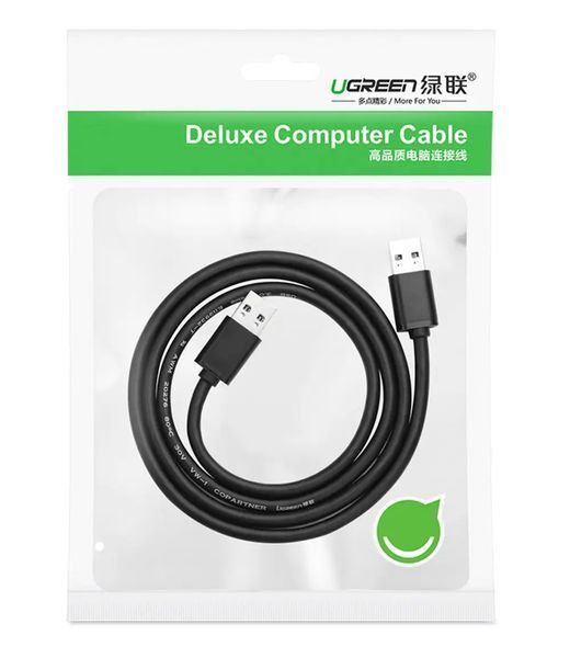 Кабель UGREEN USB 2.0 A Male to A Male Cable 2m (Black)