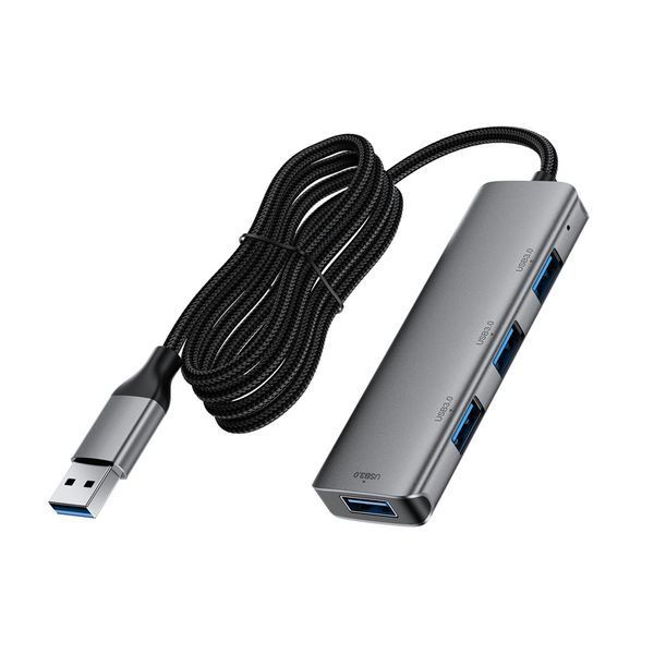 USB-хаб ACEFAST J17 USB-A 4-in-1 HUB Metal Gray