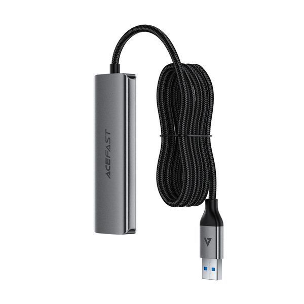 USB-хаб ACEFAST J17 USB-A 4-in-1 HUB Metal Gray