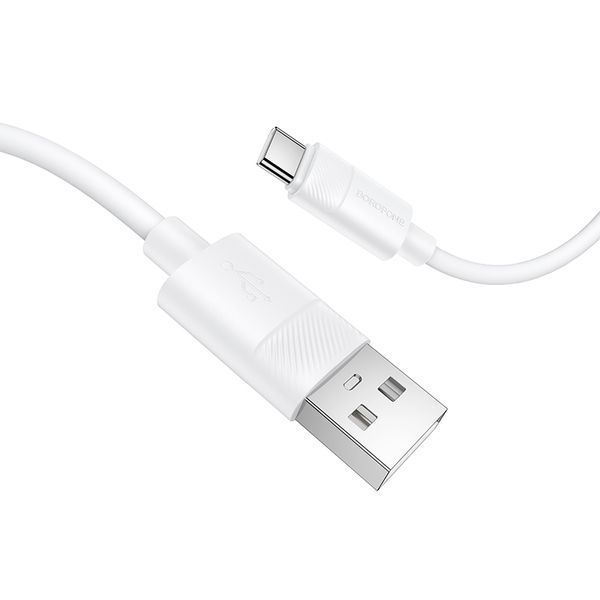 Кабель BOROFONE BX123 Leya silicone charging data cable Type-C White