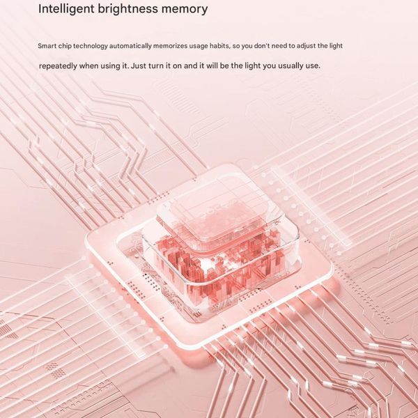 Зеркало для макияжа Xiaomi DOCO 11" Daylight Portable Flat Mirror Pro Pink